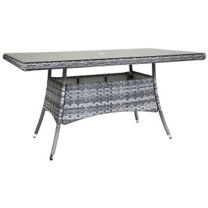 Image of Charles Bentley Milano Rectangular Rattan Dining Table