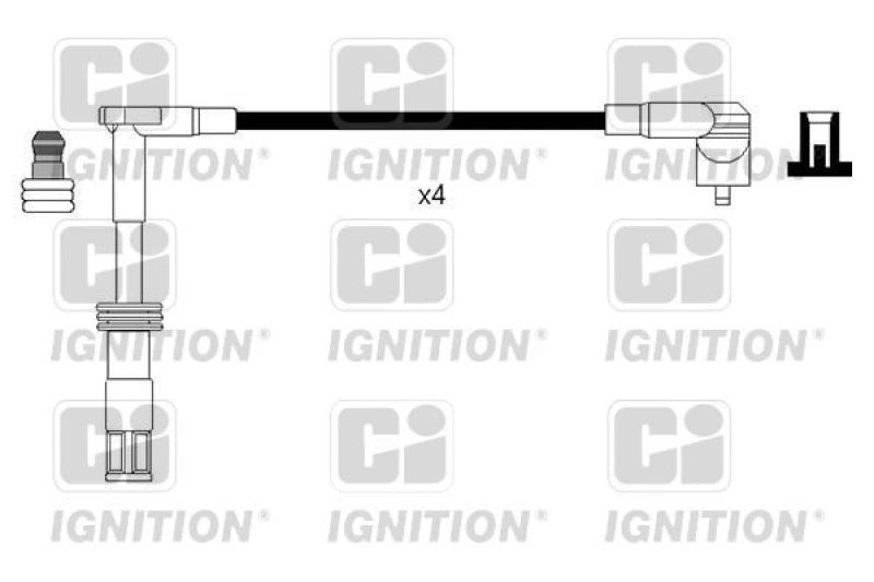 Image of QUINTON HAZELL Ignition lead set QUINTON HAZELL XC1121