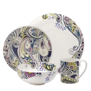 image of Denby Monsoon Cosmic 4 Piece Dinner Set