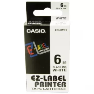 Image of Casio XR-24WE 24mm Black on White Tape