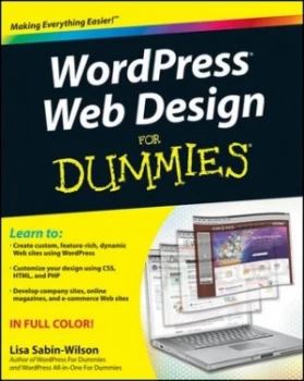 Image of Wordpress Web Design for Dummies by Lisa Sabin-Wilson Paperback