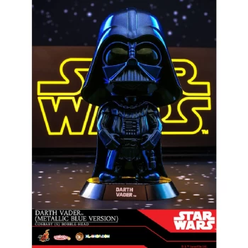 Image of Hot Toys Cosbaby - Star Wars (Size S) - Darth Vader (Blue Metallic Version)