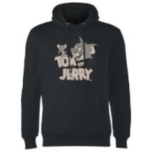 Image of Tom & Jerry Circle Hoodie - Black - XXL