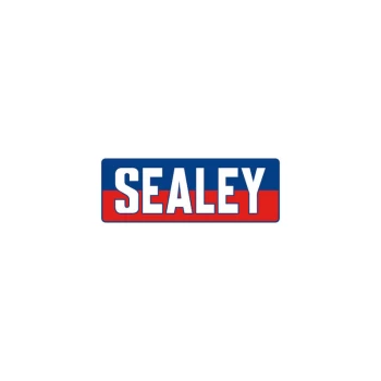 SCW3125FPEM Heavy-Duty Blue Elastic Rubber Fixed Castor Wheel Ø125mm - Trade - Sealey