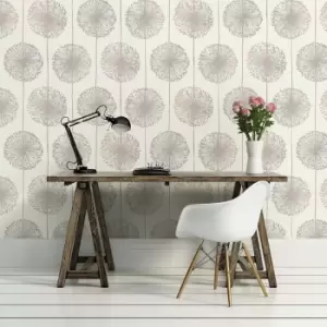 Image of Muriva Dandelion Wallpaper, Beige
