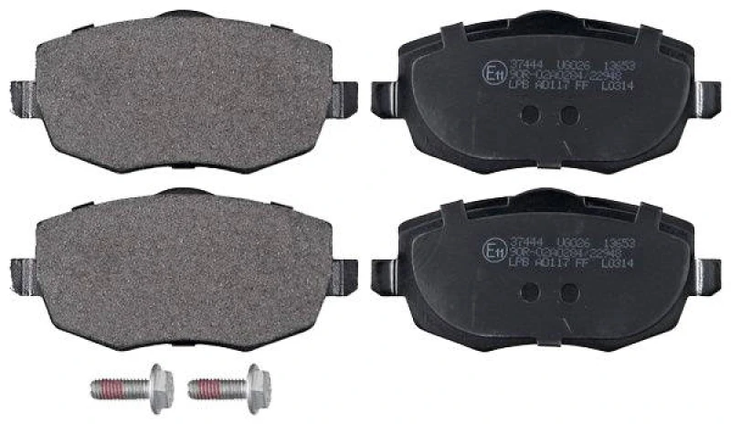 Image of A.B.S. 37444 Brake pad set without integrated wear sensor Brake Pad Set,disc brake (402)