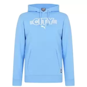 Puma Manchester City Core Hoodie Mens - Blue