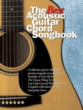 Image of The Best Acoustic Guitar Chord Songbook Paperback