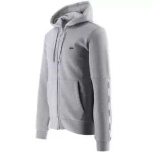 Image of Lacoste Silver Chine Grey Logo Sweatshirt