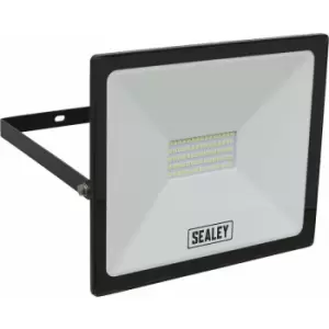 Image of Extra Slim Floodlight with Wall Bracket - 50W smd LED - IP65 Rated - 4500 Lumens