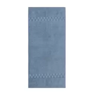 image of Zoffany Organic Bath Towel, Reign Blue