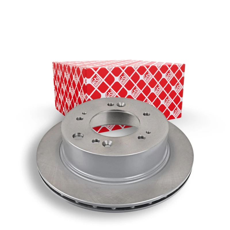 Image of FEBI BILSTEIN 108545 Brake disc Rear Axle, internally vented, Coated Brake Disc (82)