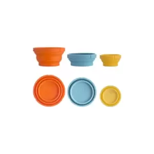 Image of Kilner Measure & Store Measuring Cups, Set of 3, Multicolour