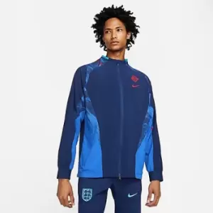 Image of Mens Nike Dri-FIT England Soccer AWF Full-Zip Soccer Jacket