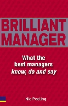 Image of Brilliant Manager by Dr Nic Peeling Book
