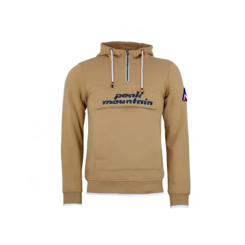 Image of Peak Mountain Hoodie fleece Peak Mountain Ceflow Marron Male M CEFLOW/XH-CARAMEL