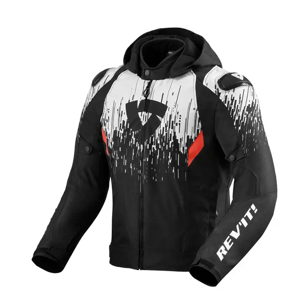 Image of REV'IT! Quantum 2 H2O Jacket Black White Size M