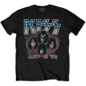 Image of KISS - Alive In '77 Unisex Large T-Shirt - Black