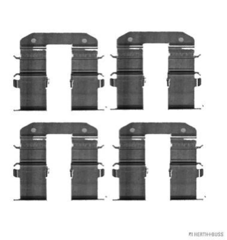 Image of Brake pad fitting kit HERTH+BUSS JAKOPARTS J3660310