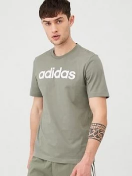 image of Adidas Linear T-Shirt - Green