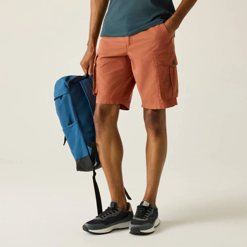 Image of Regatta Mens Shorebay II Cargo Shorts in Burnt Orange Size: 32 Burnt Orange Male 32