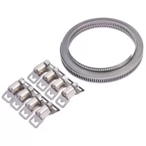Image of Draper 8mm Wide Hose Clamp Set