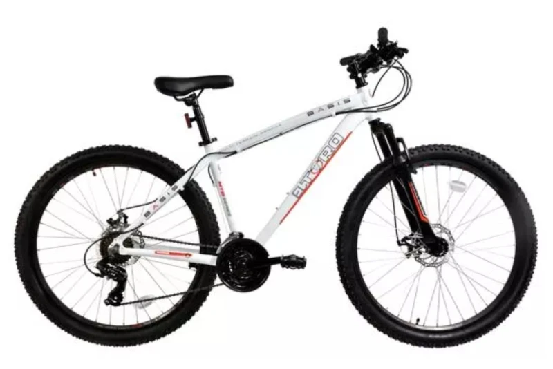 Image of Basis Basis El Toro Hardtail Mountain Bike 27.5" Wheel 15" in White Size: 15 in White 15 in Unisex 5060841474403