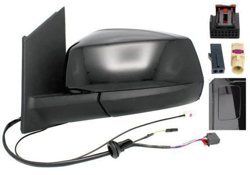 Image of ALKAR 6151830 Wing mirror Left, Glossy, Electric, with aerial Outside Mirror (50)