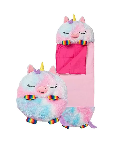 image of Happy Nappers Rainbow Unicorn Large Sleeping Bag