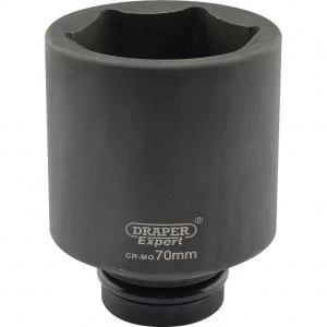 Image of Draper Expert 1" Drive Deep Hexagon Impact Socket Metric 1" 70mm