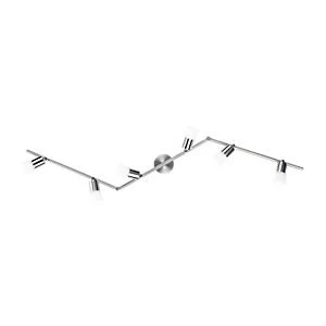 Image of Philips Decagon Chrome & Frosted Glass LED 6 Bar Spotlight - 4.3W