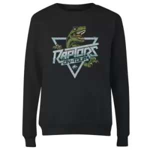 Image of Jurassic Park Raptors On Tour Stroke Womens Sweatshirt - Black - L