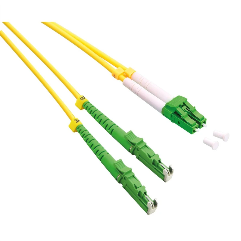 Image of ROLINE 21.15.9481 fibre optic cable 1m E-2000 (LSH) LC OS2 Yellow