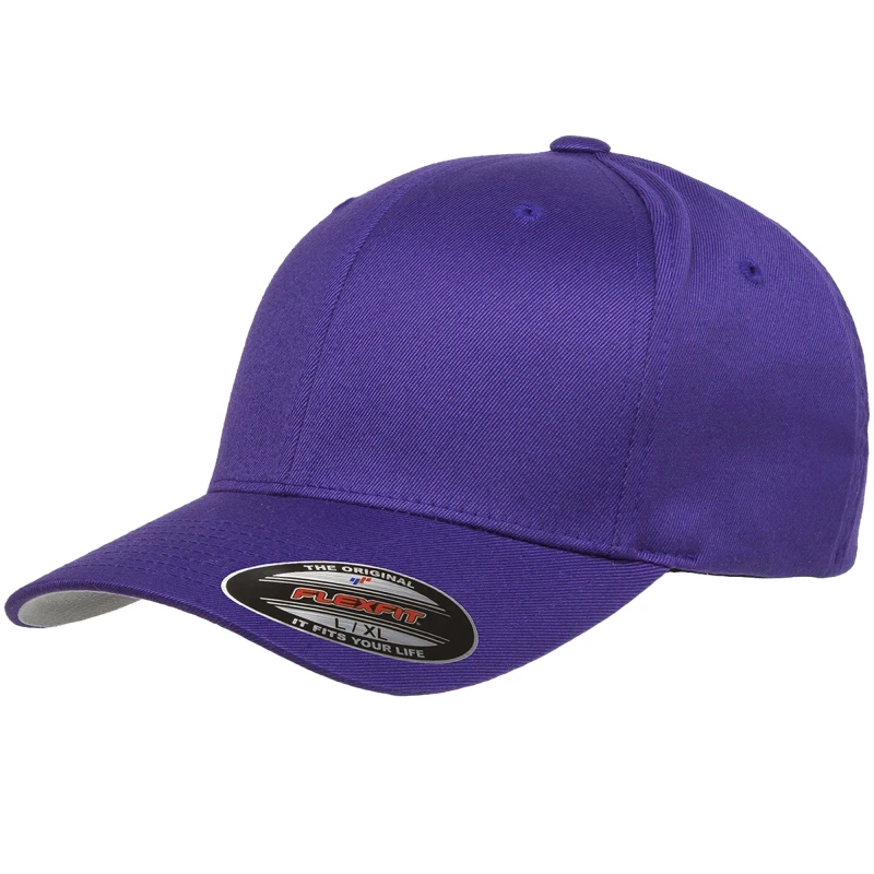 Image of Flexfit Wooly Combed Cap in Purple Size: 2XL Purple Unisex 2XL