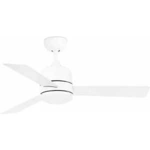 Faro Oboe Small Ceiling Fan Without Light White, Maple