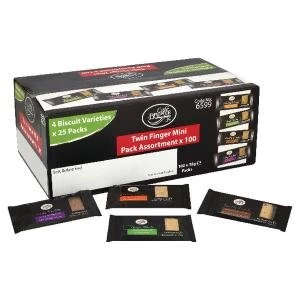 Image of Cafe Bronte Twin Mini Variety Biscuits Pack of 100 NWT859