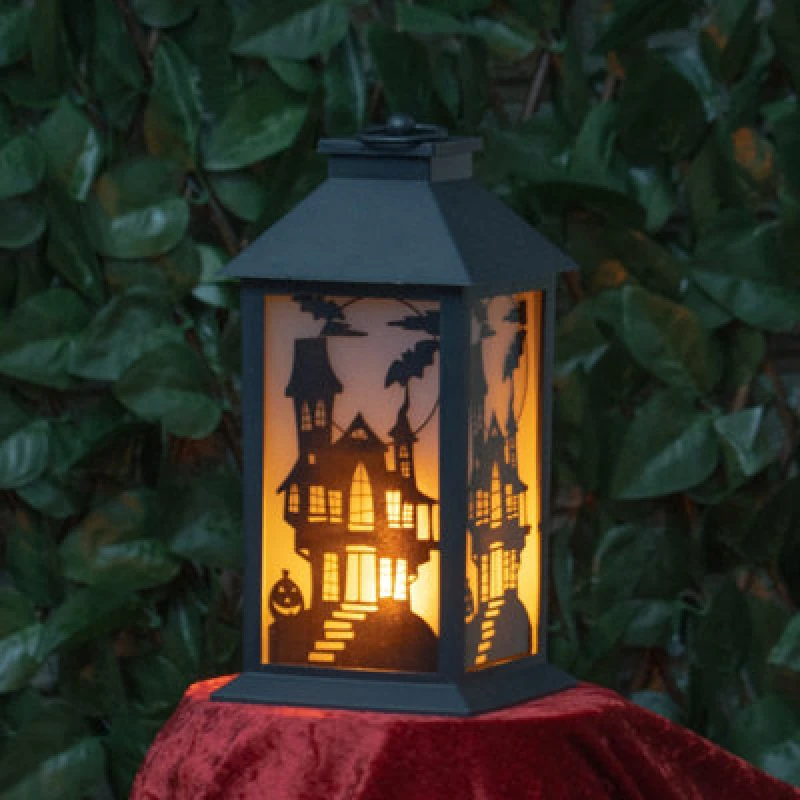 Image of Global Gizmos Halloween LED Lantern, Black 46289