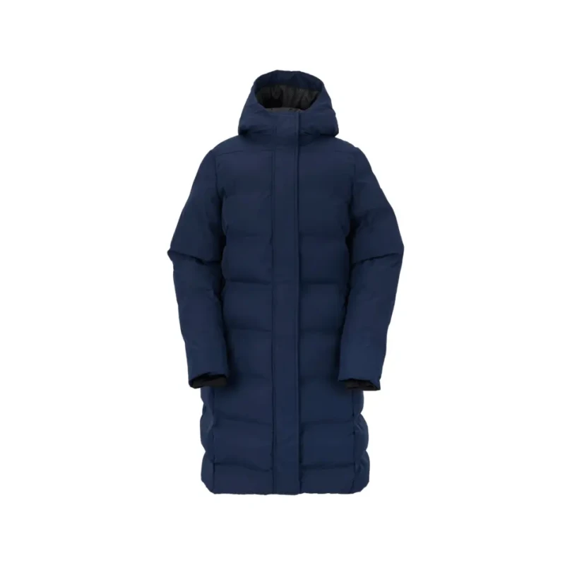 Image of Womens long hooded down jacket Dare 2B Wander Bleu Female 38