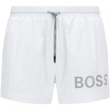 image of Hugo Boss Moon Eye Swim Shorts White Size L Men