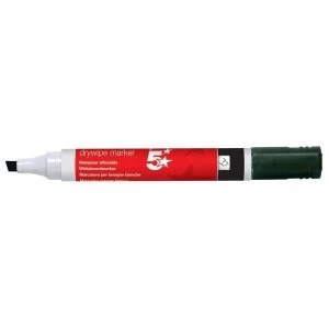 image of 5 Star Office Drywipe Marker XyleneToluene free Chisel Tip 2 5mm Line Black Pack 12