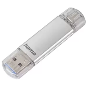 image of Hama C-Laeta USB Stick USB-C USB 3.1/3.0 256GB 70 MB/s Silver