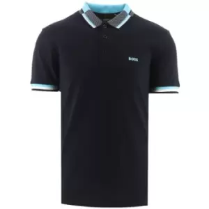 image of BOSS Dark Blue Paddy 1 Polo Shirt