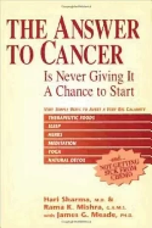 Image of answer to cancer is never giving it a chance to start