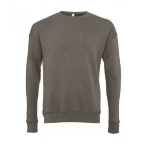 Image of Bella + Canvas Adults Unisex Drop Shoulder Sweatshirt (M) (Deep Heather)