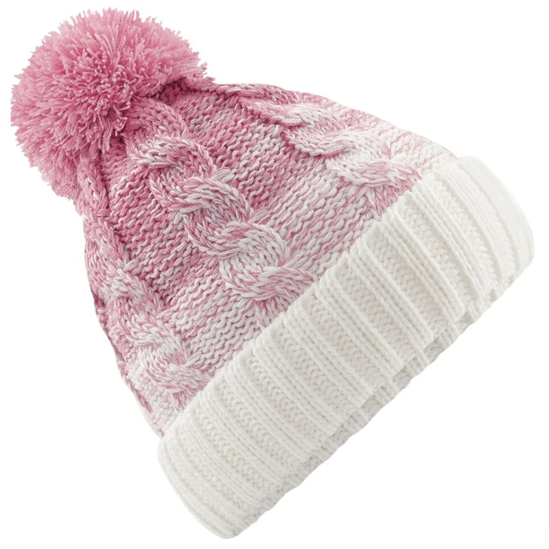 Image of Beechfield Beechfield Men Ombre Beanie in Light Pink Light Pink One Size Male 5063417943853