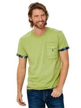 Image of Joe Browns Customised Short Sleeve T-Shirt - Green, Size 2XL, Men