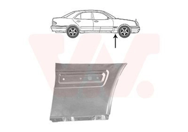 Image of VAN WEZEL Wing fender VAN WEZEL 3028156