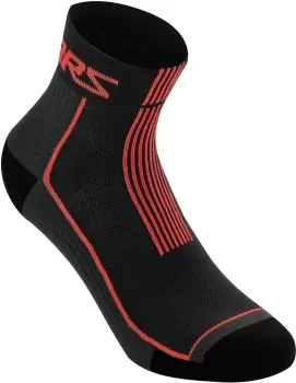 Alpinestars Summer 9 Socks, black-red Size M black-red, Size M