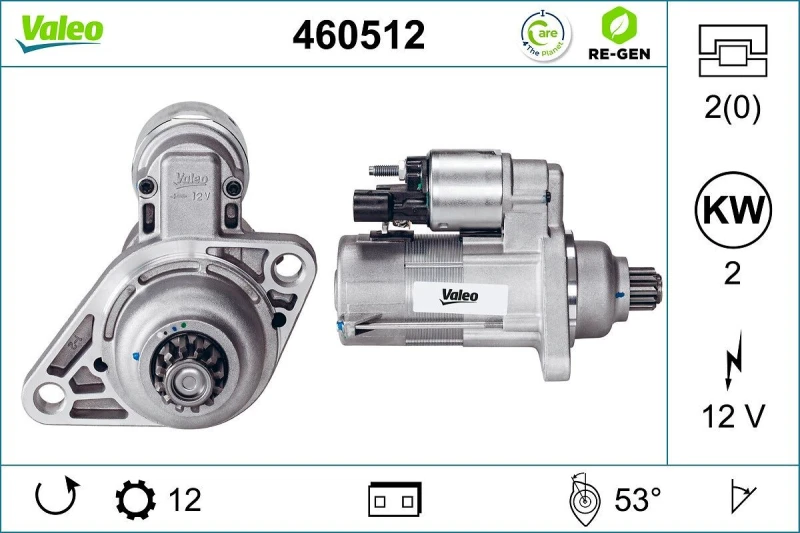Image of Starter motor VALEO 460512