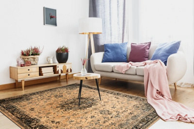 Image of RugsX Wool Polonia Rug in Brown Size: 235cm x 350cm Brown Unisex 235cm x 350 cm